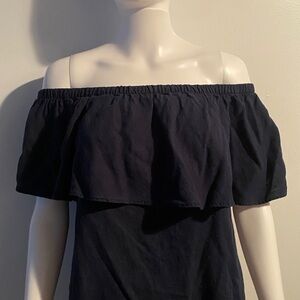 Old Navy Off-Shoulder Navy Blue Mini Dress